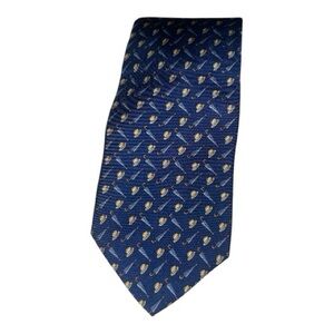 Brooks Brothers Makers Men's Tie Hat's & Umbrellas Blue 100% Silk NWT